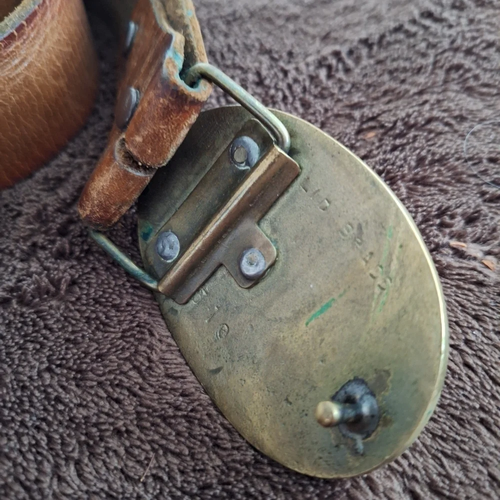 Ivan Hydem 1977 Brass With Brown Leather Belt with